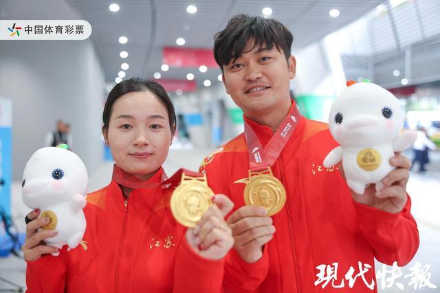 江苏队张心妍丁倚亮斩获全运会射箭复合弓混合团体冠军为洛杉矶奥运会“加码”(图3)