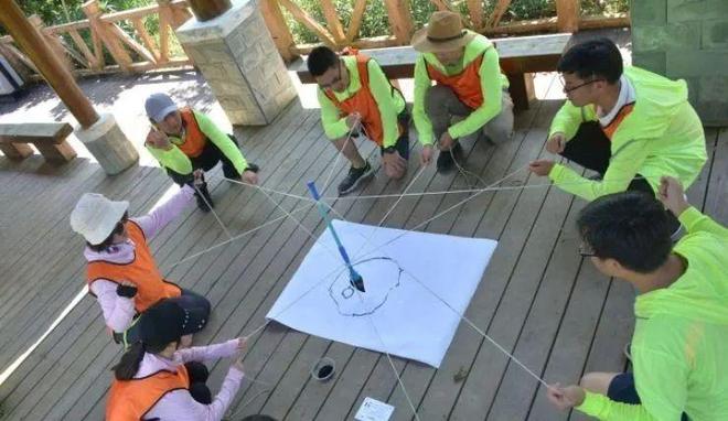 两天拓展(攻防箭 世界球 杯子舞 动力绳圈 古城魅影 野炊 皮划艇)(图9)