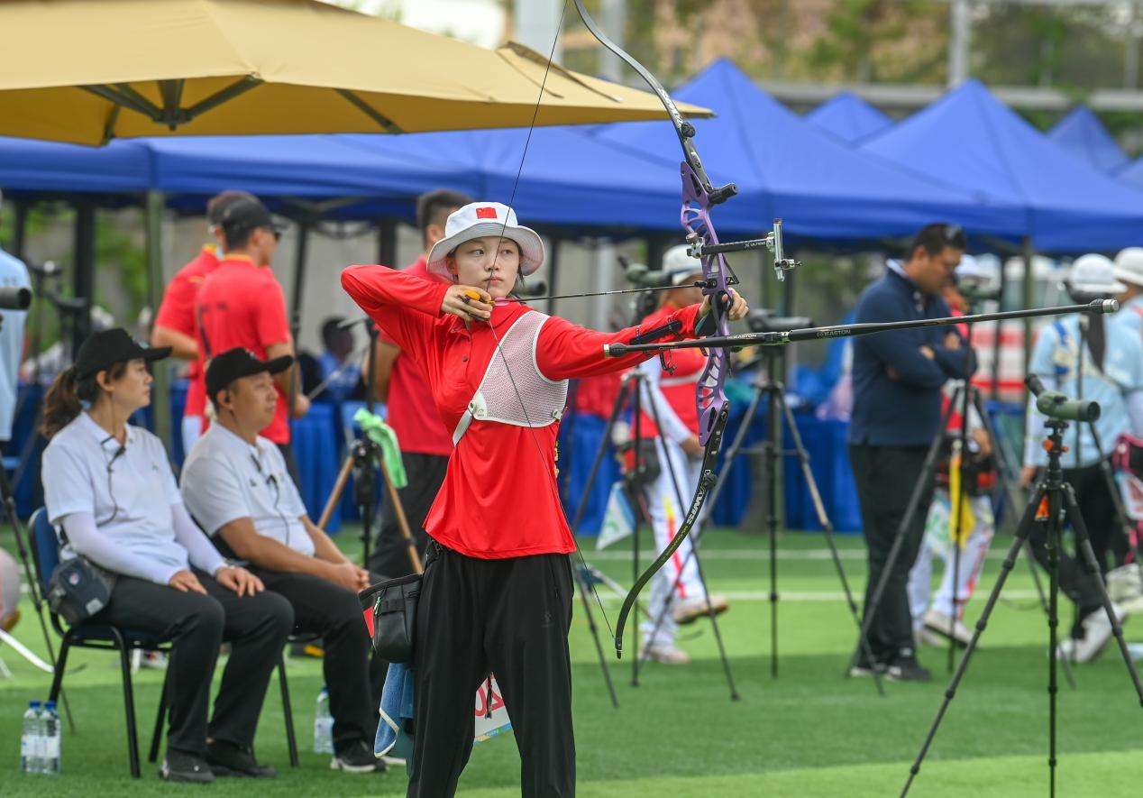 首届全国学青会(公开组)射箭比赛开赛(图2)